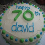 70th Birthday Cake