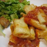 Baked Pasta with Three Cheese & Tomato Sauces