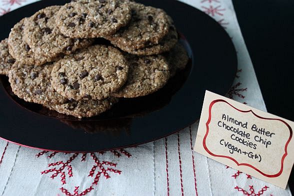 Almond Butter Chocolate Chip Cookies