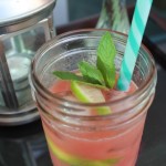 Rhubarb Mojitos